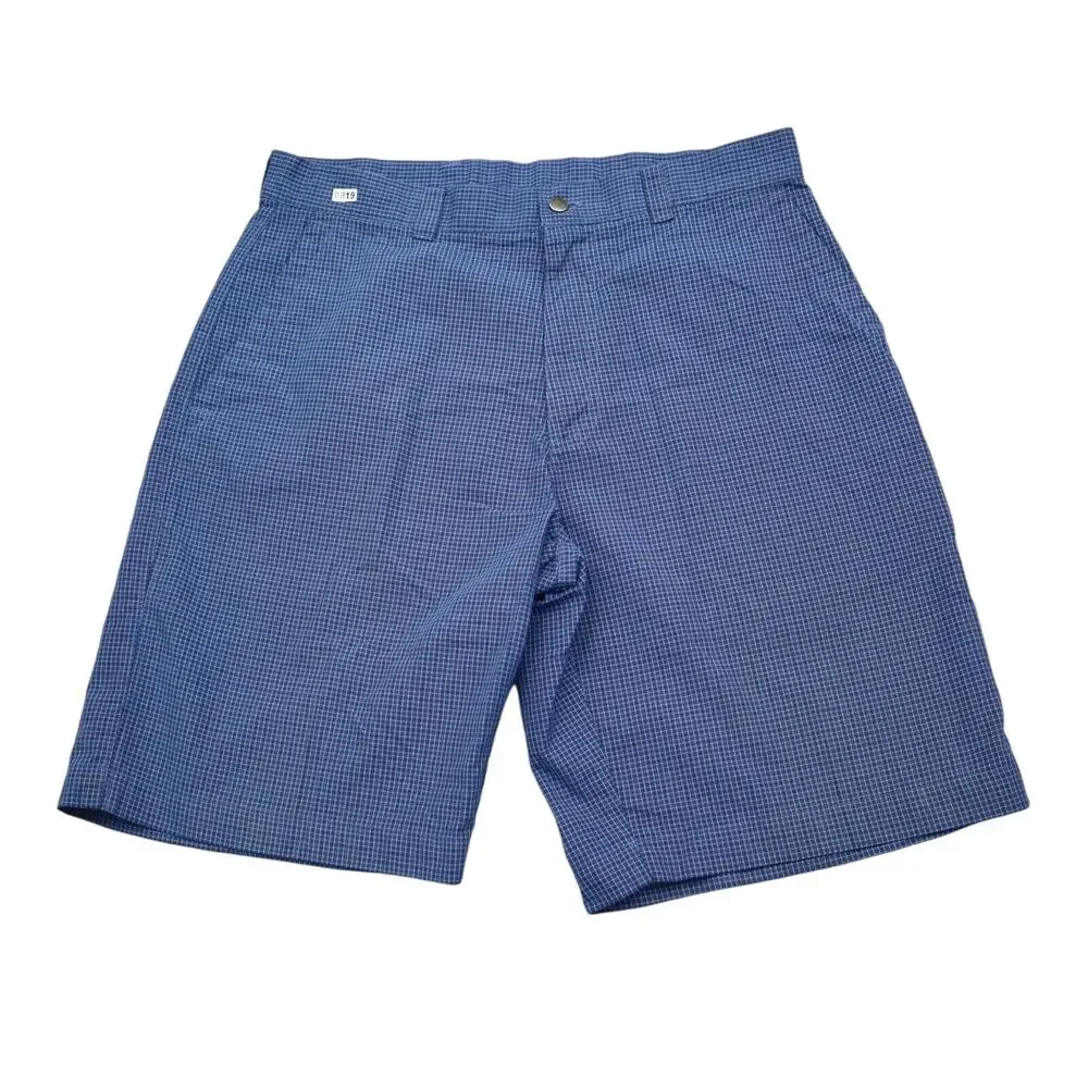 Callaway Shorts Mens 34 Blue check Golf Lightweight Hiking Golfing